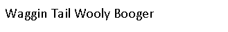 Text Box: Waggin Tail Wooly Booger