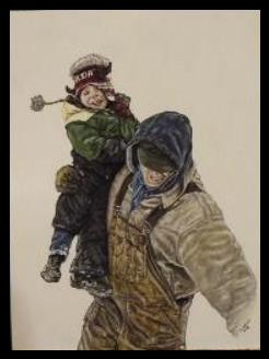 Western/ Cowboy original acrylic painting on a stretched canvas by P.M. Packet
Carl & Cordell- Ramsay men