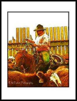 P.M. Packet Photography western photo art card
