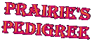 Prairie's
Pedigree